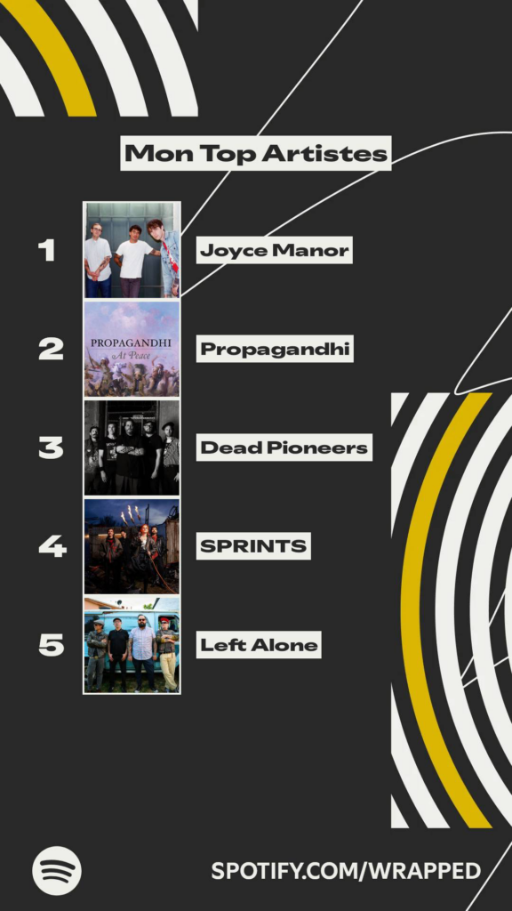 Mon top artistes Spotify Wrapped 2025